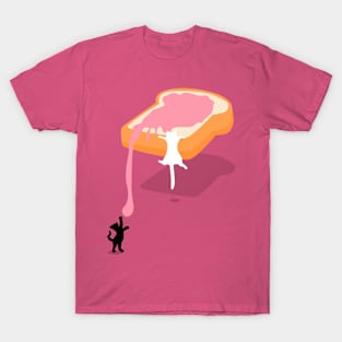 Two cats and strawberry jam bread T-Shirt